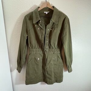 Steve Madden Western Snap Button Cotton Dress Size 8/M